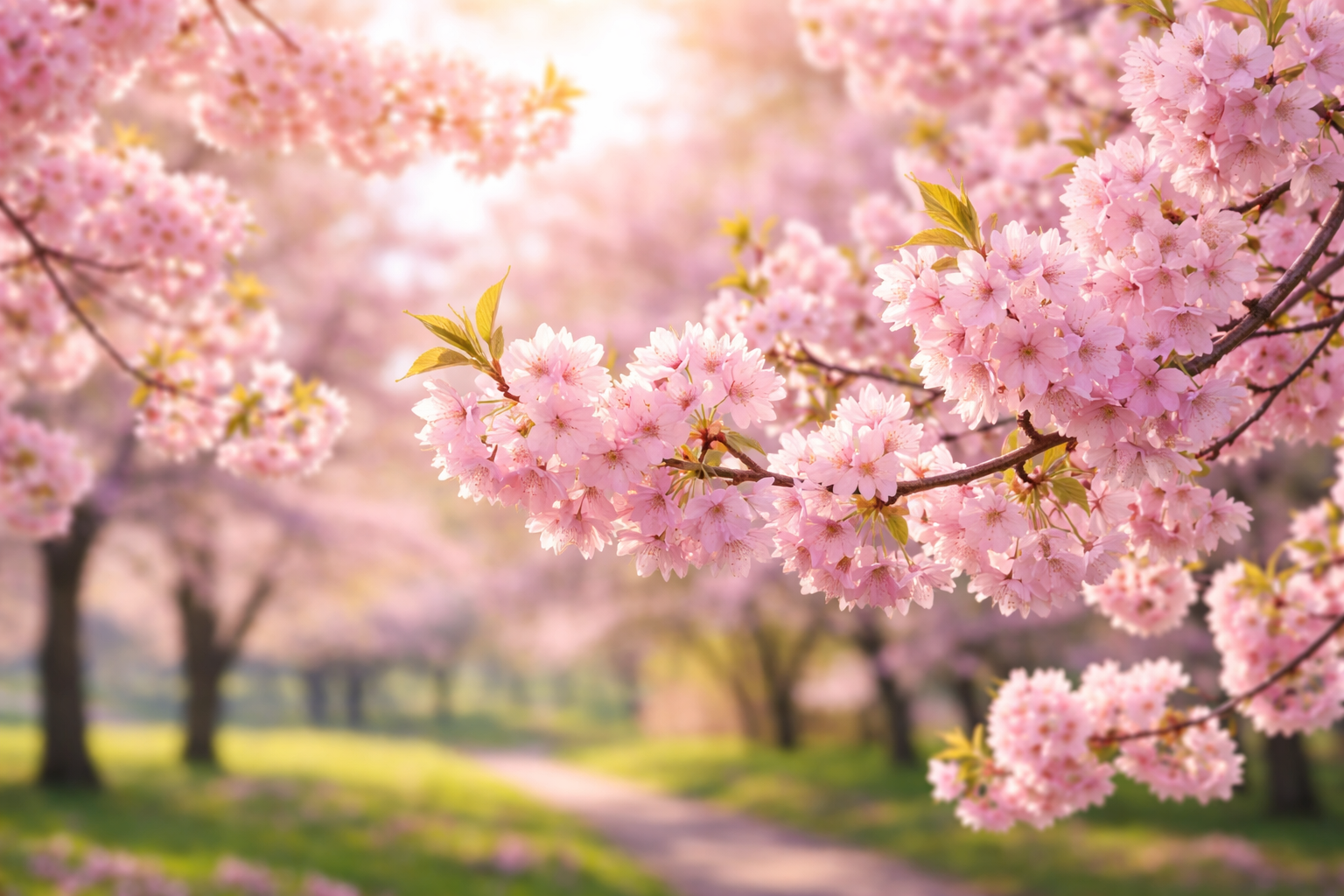 cherry blossoms in spring